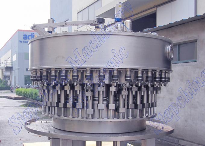 آلة تعبئة زجاجة مياه الحيوانات الأليفة مع التحكم الآلي PLC 18000 B / H CGF40-40-10